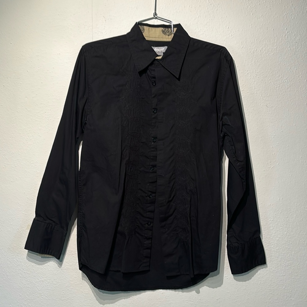 Black Utility button down long sleeve small